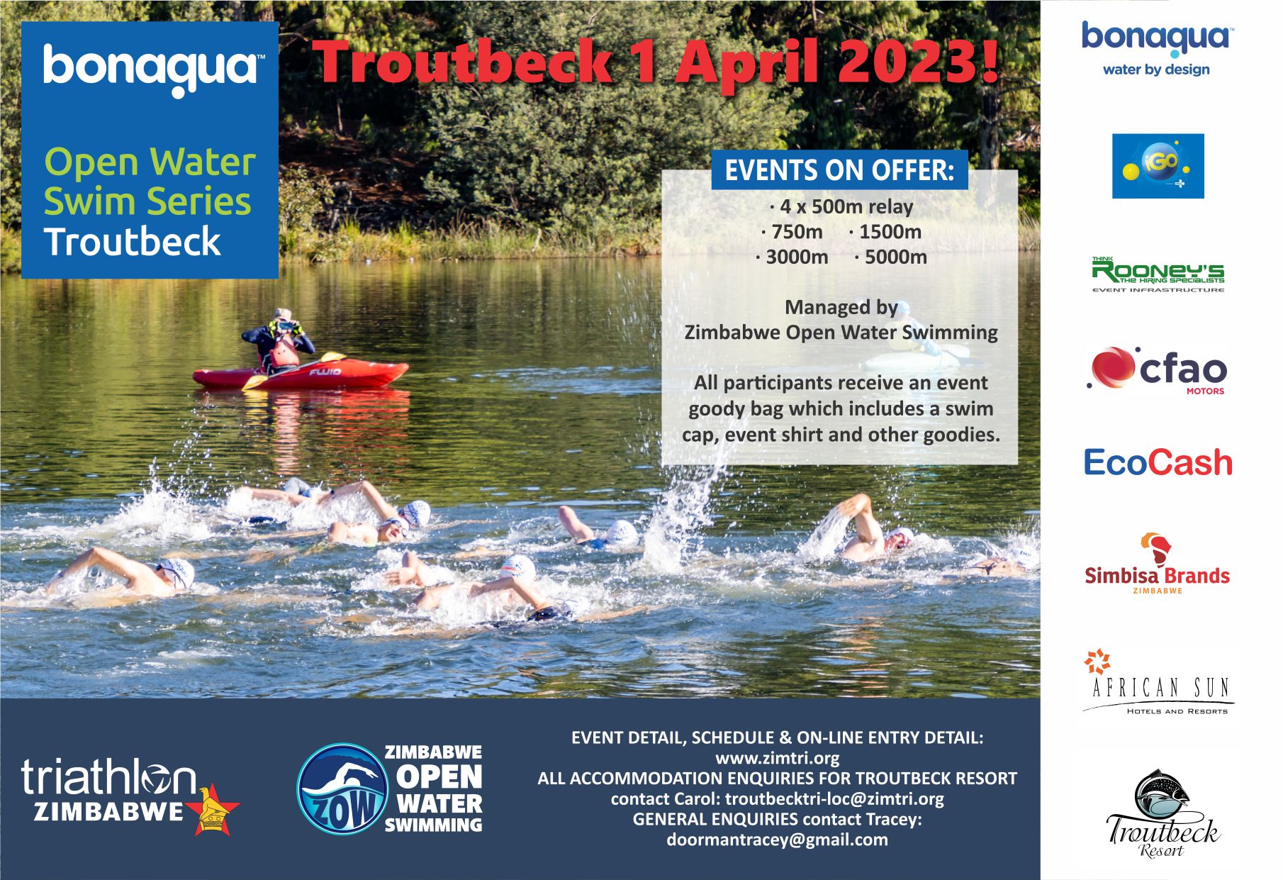 Zimbabwe Triathlon TROUTBECK OPEN WATER SWIM